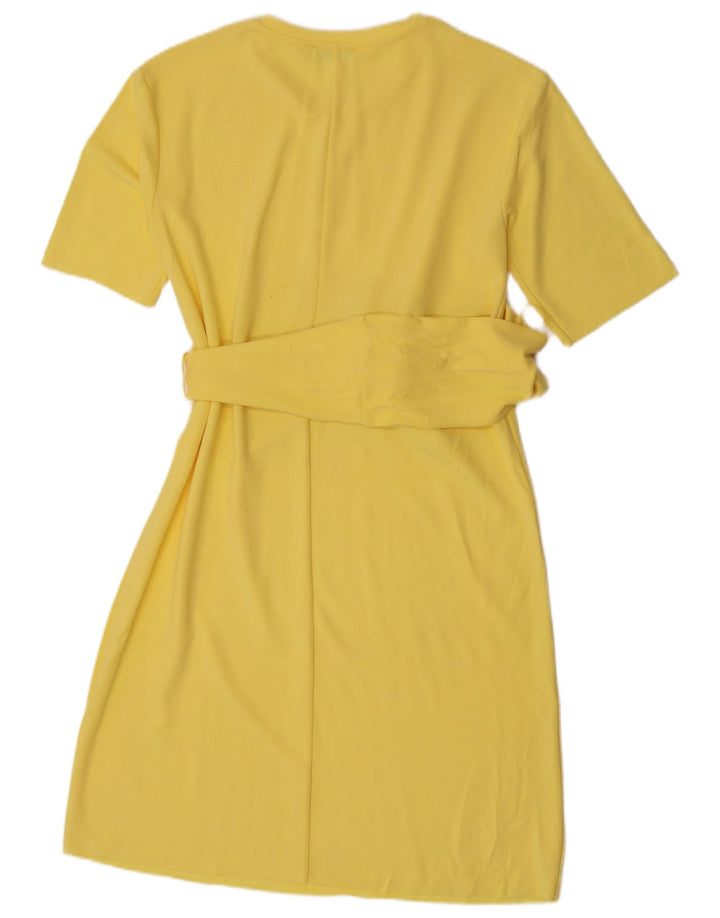 Zara Damen Etuikleid UK 10 Small Gelb