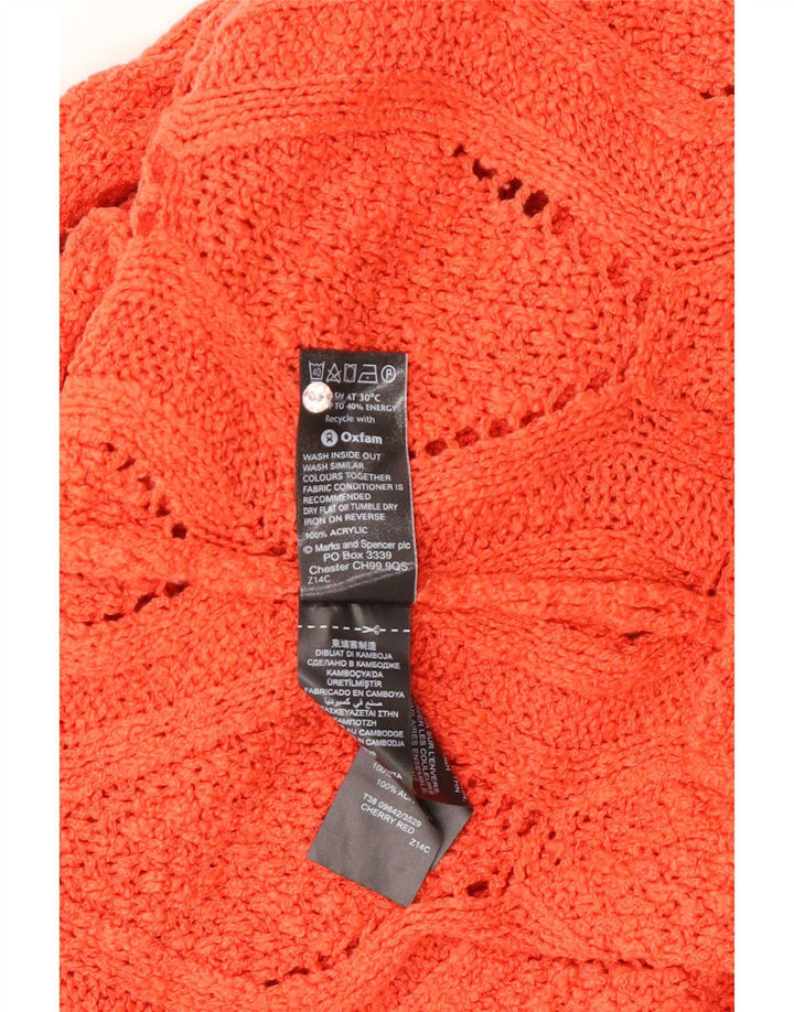Marks & Spencer Damen-Pullover mit Rundhalsausschnitt, Gr. 14, mittelorange