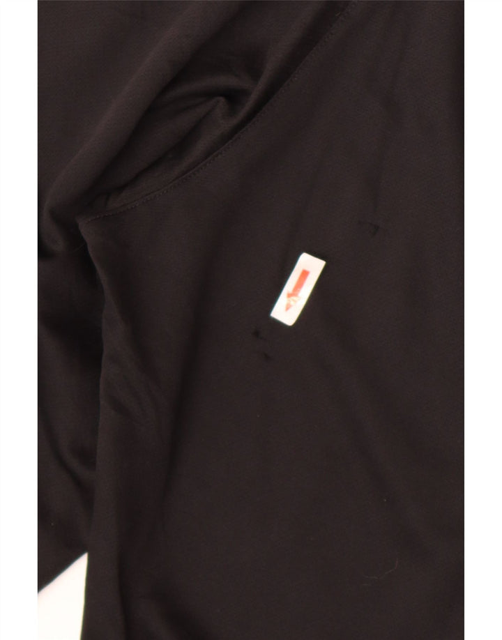 Adidas Damen Capri-Trainingshose UK 14 Mittelschwarzes Polyester