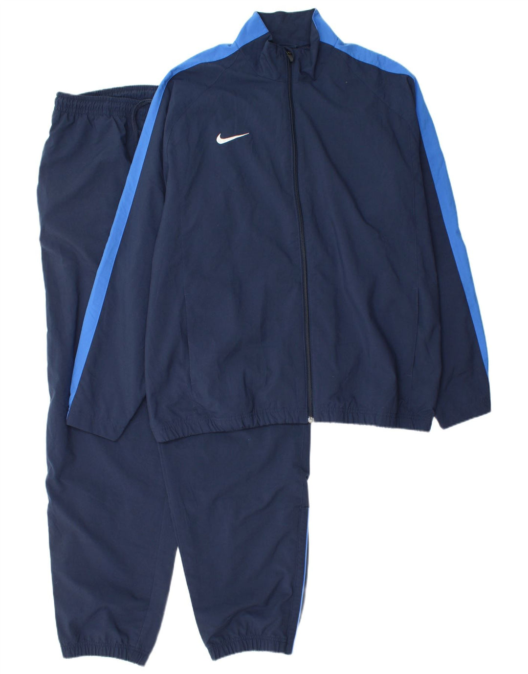 Nike Herren-Trainingsanzug, UK, 44/46, XL, Marineblau, Farbblock-Polyester