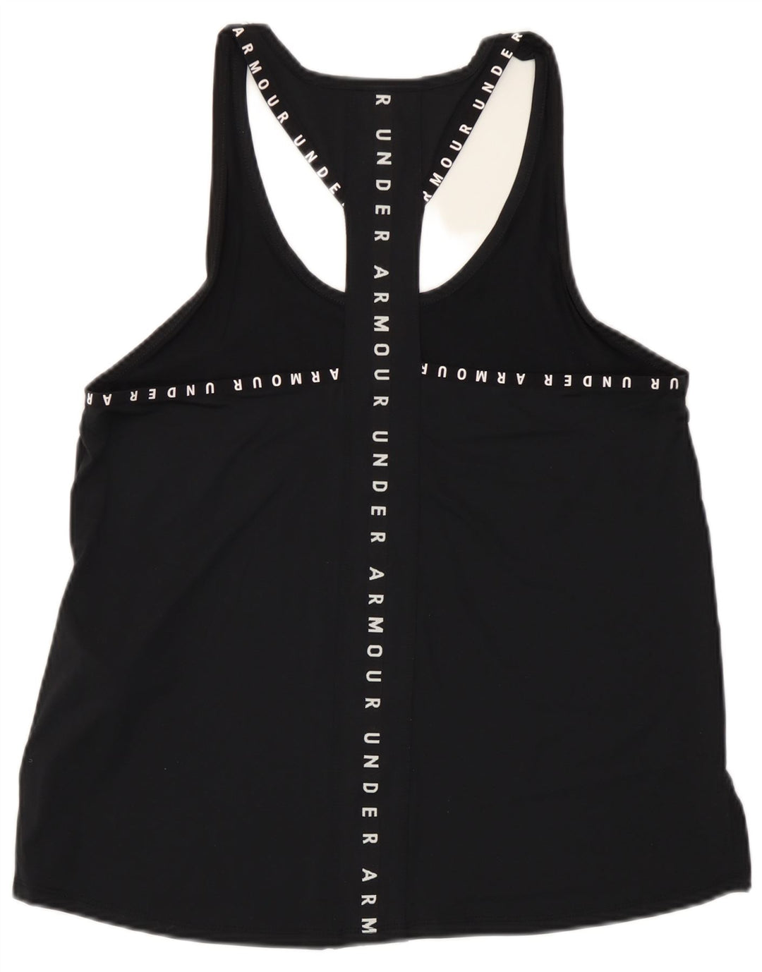 Under Armour Damen Heat Gear Grafik-Weste-Oberteil UK 14 Mittelschwarzes Polyester