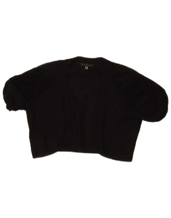 Durchsichtiges Bolero-Top für Damen von Coast, UK 10, Größe S, schwarze Viskose