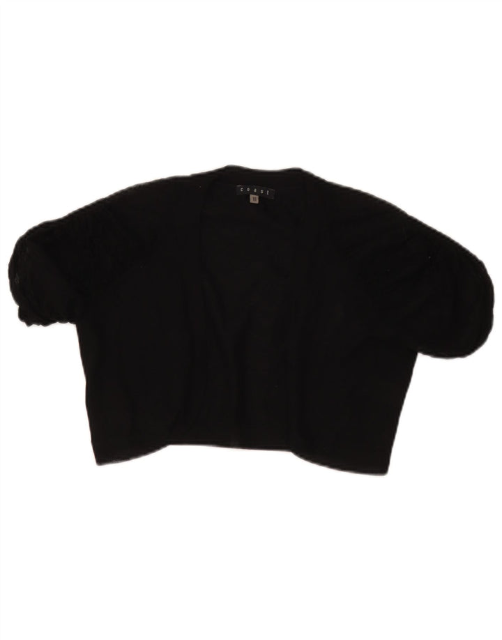 Durchsichtiges Bolero-Top für Damen von Coast, UK 10, Größe S, schwarze Viskose