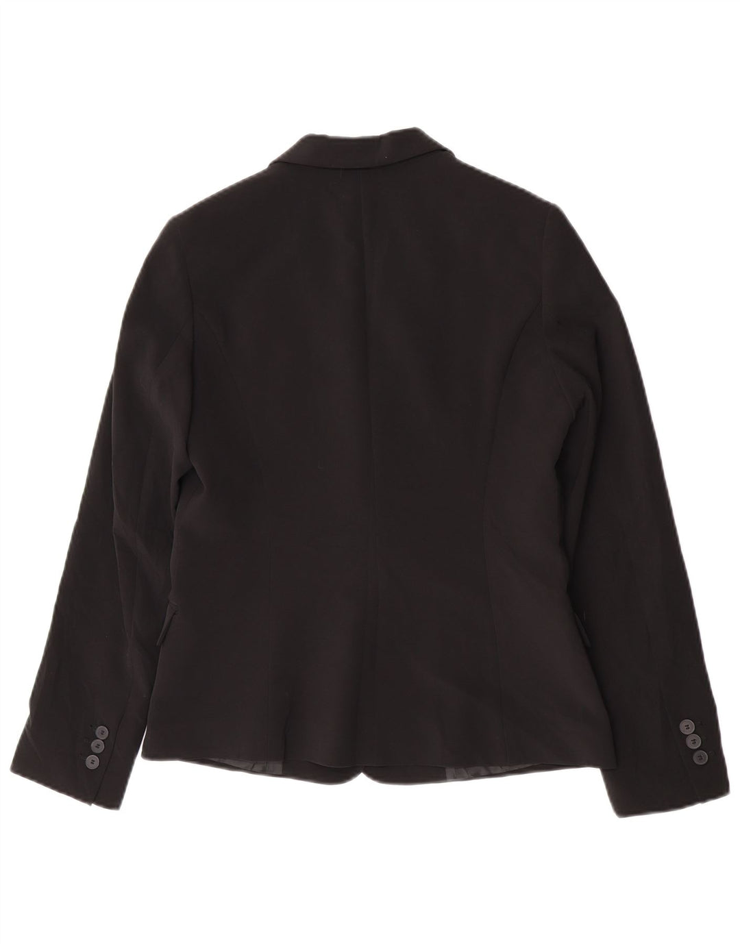 Benetton Damen 1-Knopf-Blazerjacke mit 1 Knopf, UK 12, mittelschwarz, klassisch