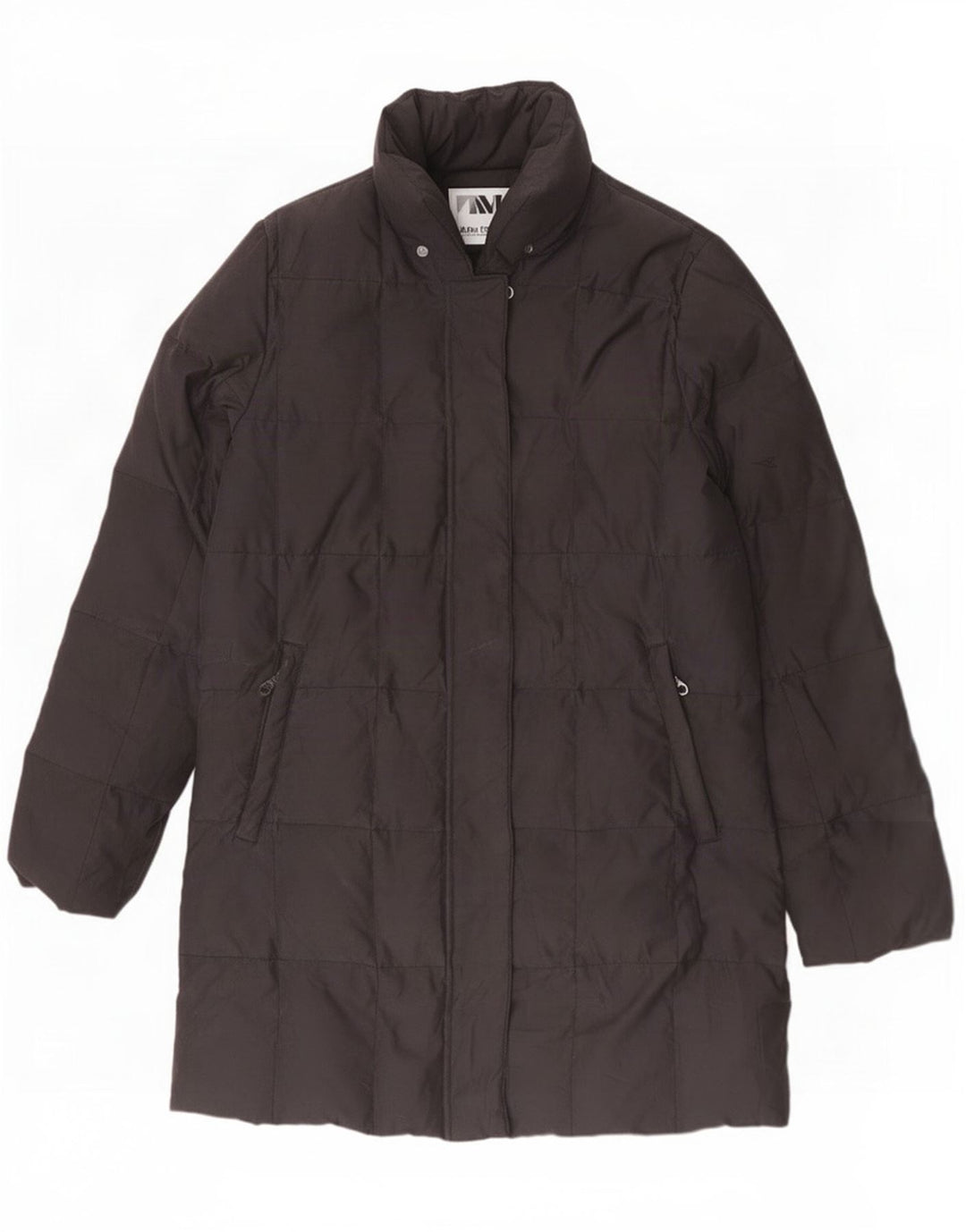 Diadora Wattierter Damenmantel UK 6 XS Schwarz Polyester