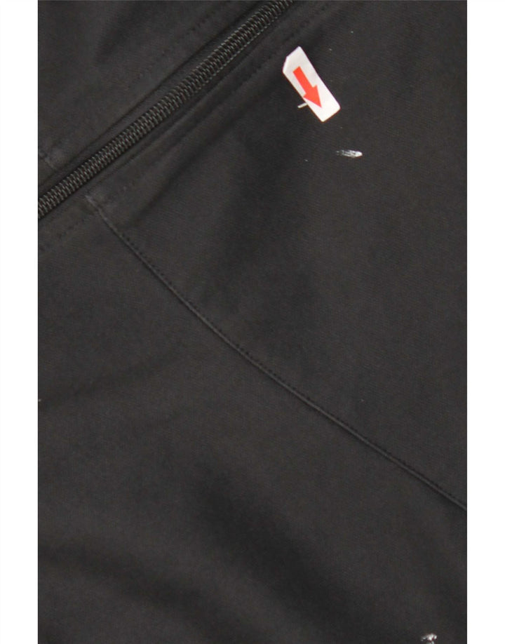 Reebok Herren-Trainingsanzug mit grafischem Oberteil, groß, schwarze Farbblock-Baumwolle