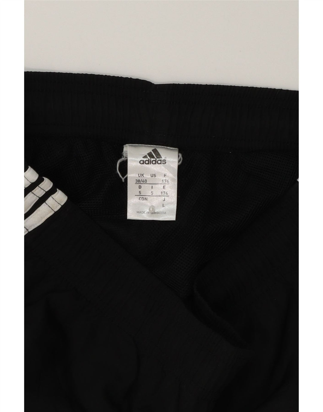 ADIDAS Herrenhose UK 38/40 Medium Schwarz Colourblock