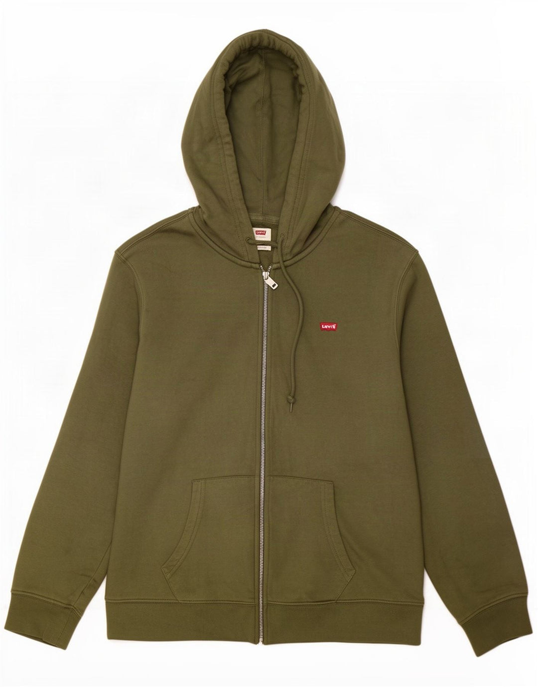 Levi's Herren Standard-Kapuzenpullover mit Reißverschluss, groß, Khaki, Baumwolle