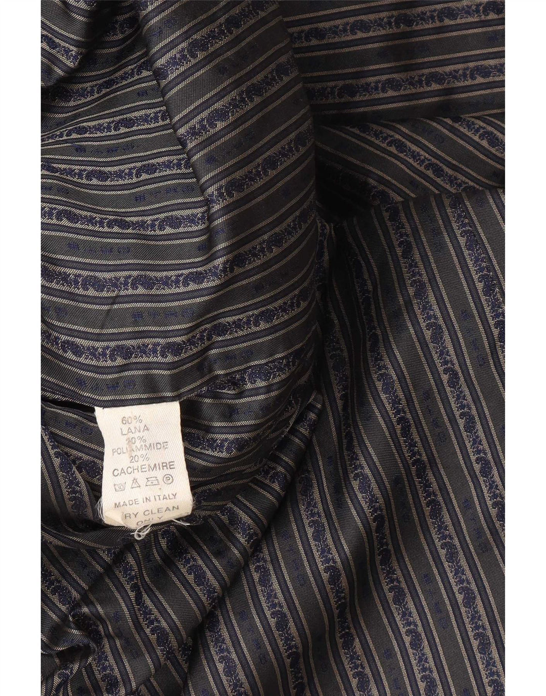 Etro Herren Zweireihiger Mantel UK 42 XL Marineblaue Wolle