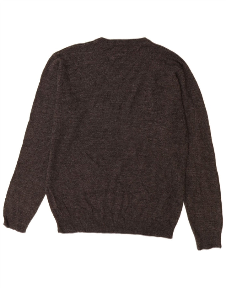 Pierre Cardin Herren-Pullover mit V-Ausschnitt, großes graues Acryl