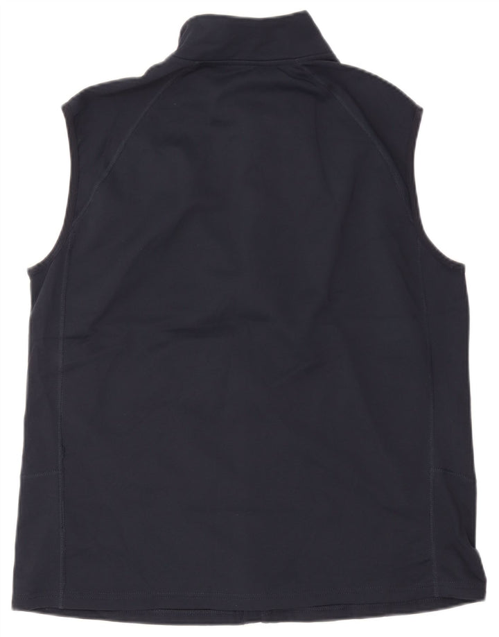 Rohan Herren-Trainingsanzug, ärmellos, Jacke, groß, marineblau, Polyester