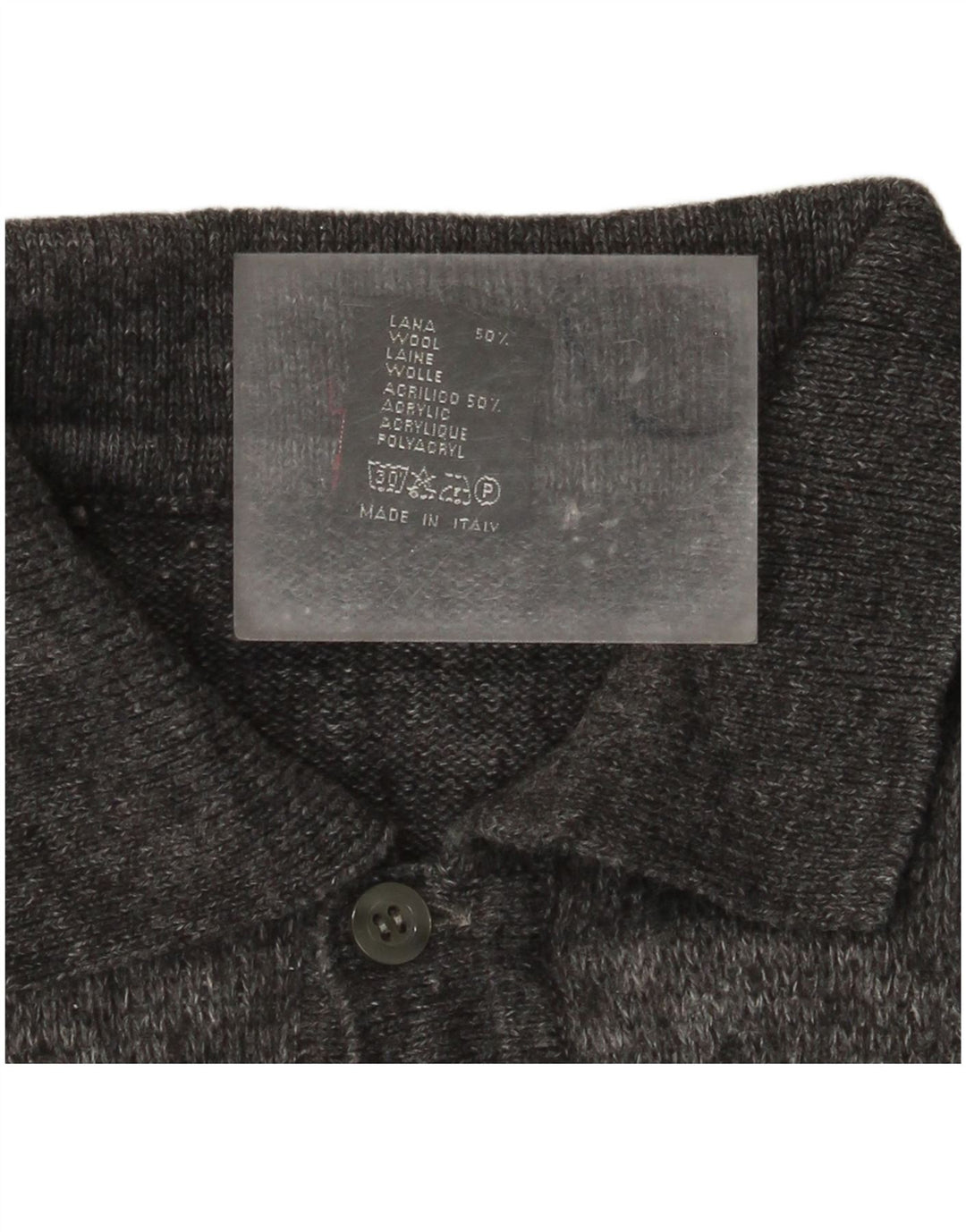 Rinaldi Herren-Pullover mit Rollkragen, mittelgrau, Argyle-/Diamant-Wolle