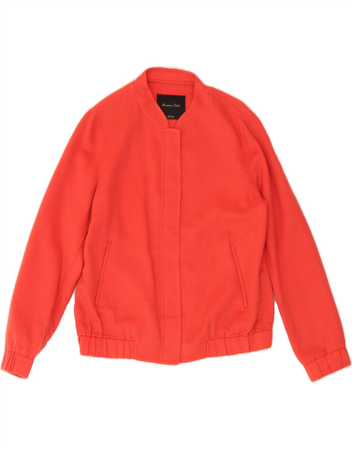 MASSIMO DUTTI Womens Bomber Jacket UK 16 Large Red Vintage Massimo Dutti and Second-Hand Massimo Dutti from Messina Hembry 