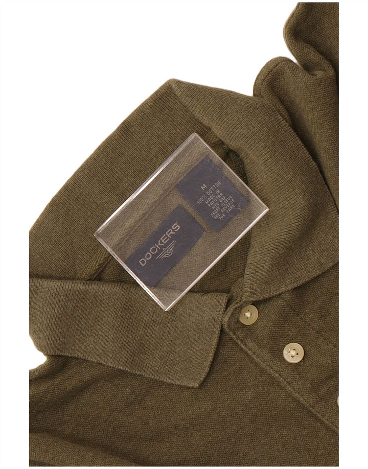 Dockers Herren-Poloshirt aus mittlerer Khaki-Baumwolle