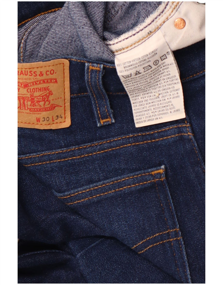 LEVI'S Herren Schlagjeans W30 L30 Blaue Baumwolle