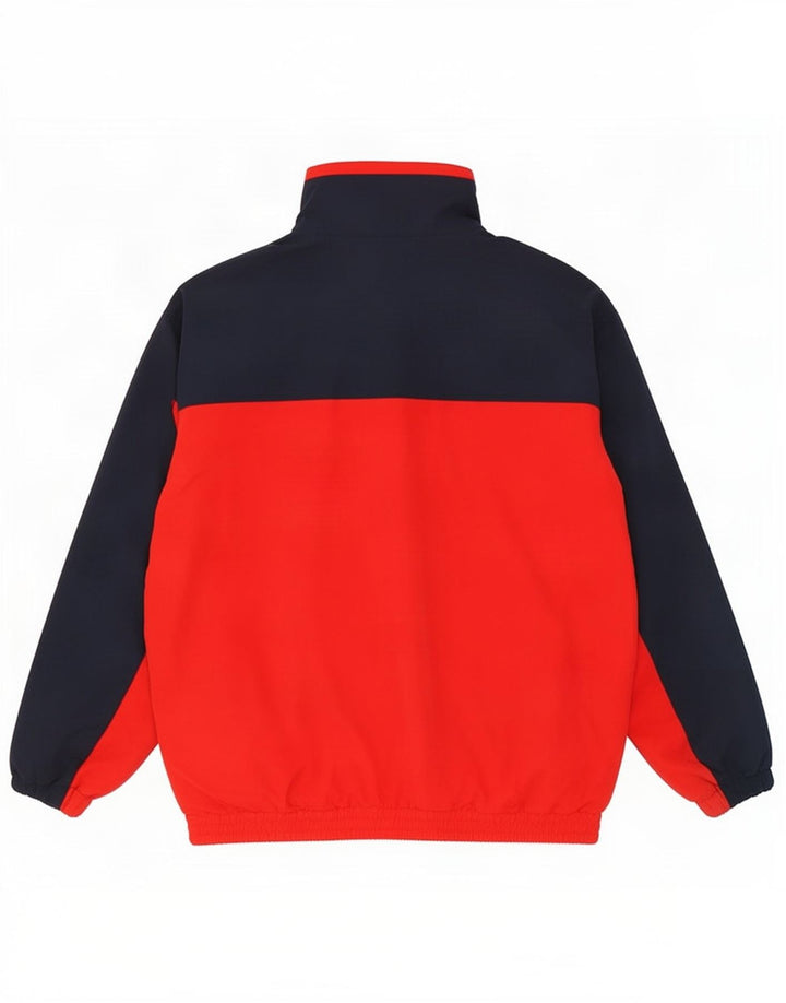 Shamp Herren-Trainingsanzug-Oberteil, Jacke, XL, rotes Farbblock-Polyester