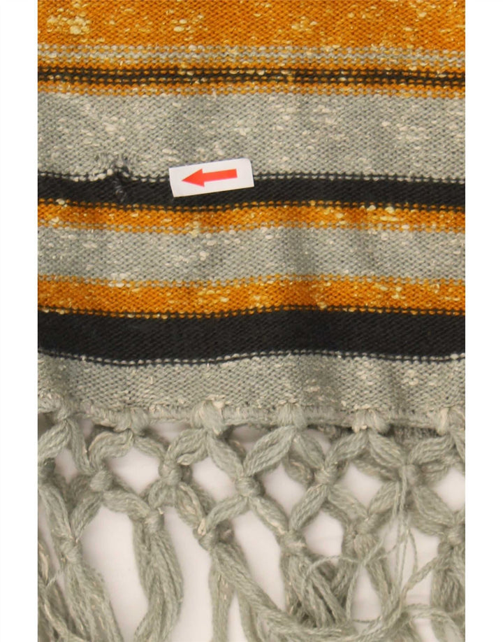 Vintage Damen Strickjacke mit Kapuze, Einheitsgröße, mehrfarbig gestreift