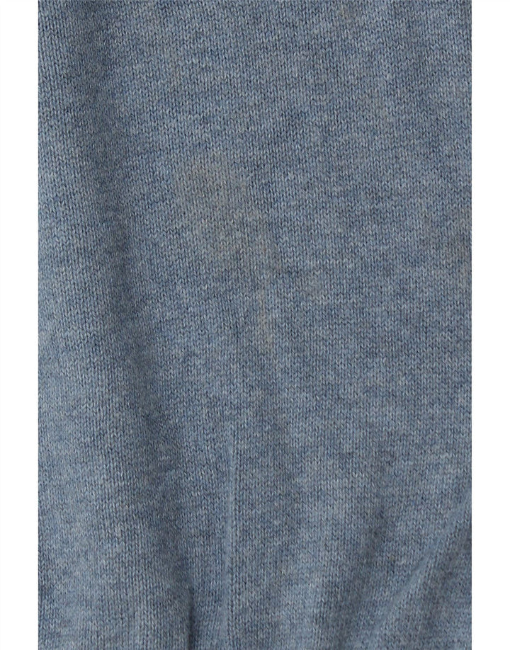 NAUTICA Herren-Pullover mit Reißverschluss am Hals, groß, aus blauer Baumwolle