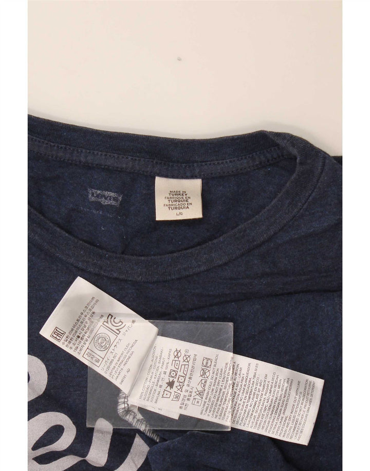 Levi's Herren-T-Shirt mit Grafik, groß, marineblau, Baumwolle