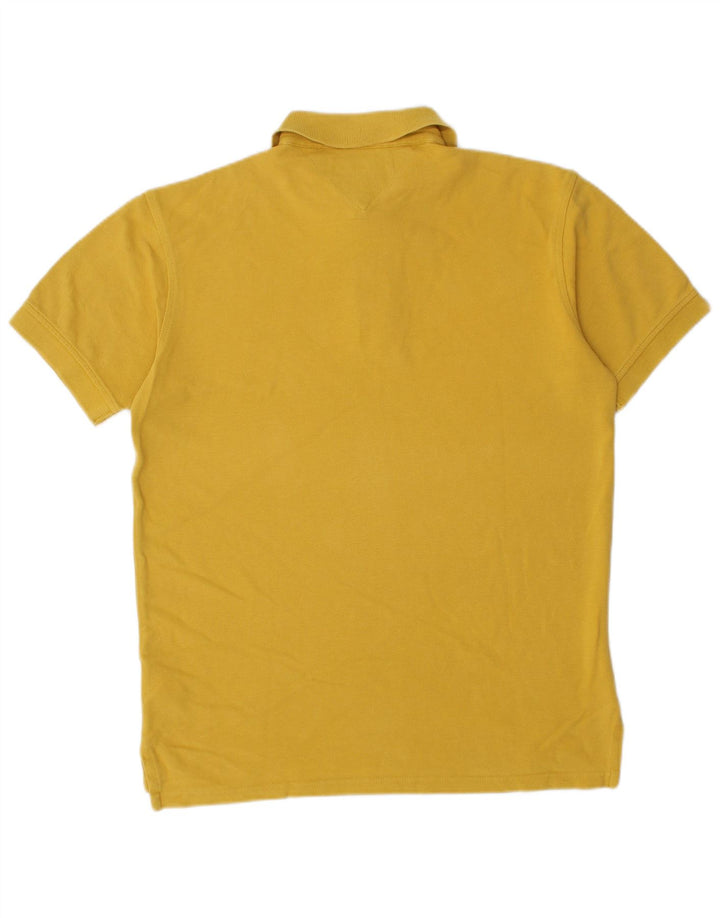 Tommy Hilfiger Herren-Poloshirt aus mittelgelber Baumwolle