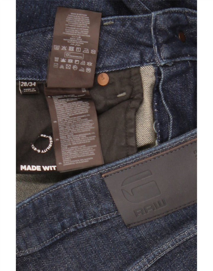 G-Star Damen Slim Jeans W28 L31 Marineblaue Baumwolle