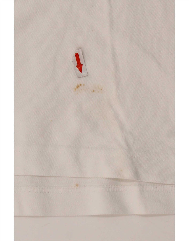 Kappa Herren-Poloshirt, groß, weiße Baumwolle