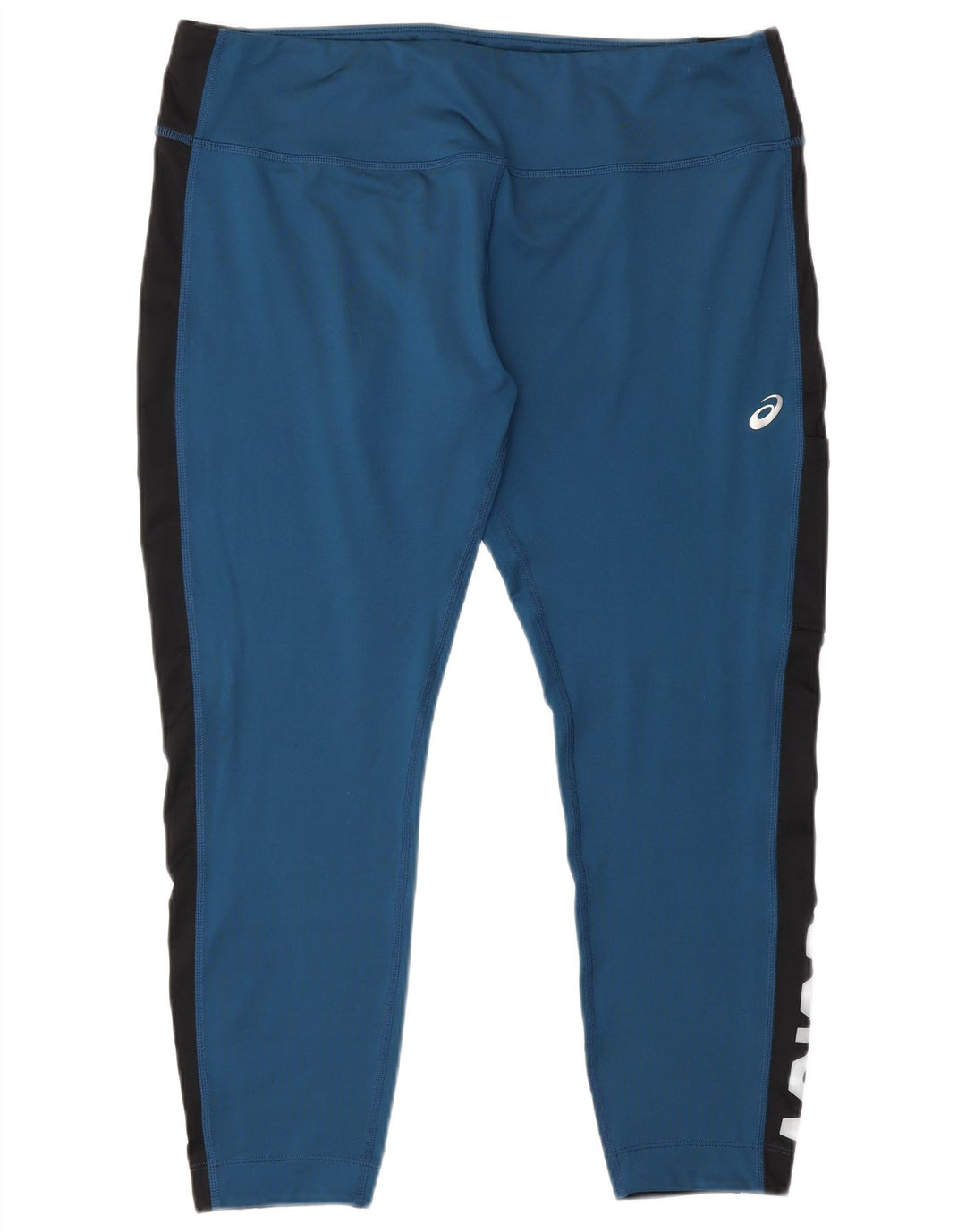 Asics Damen Crop Leggings UK 18 XL Blau Polyester