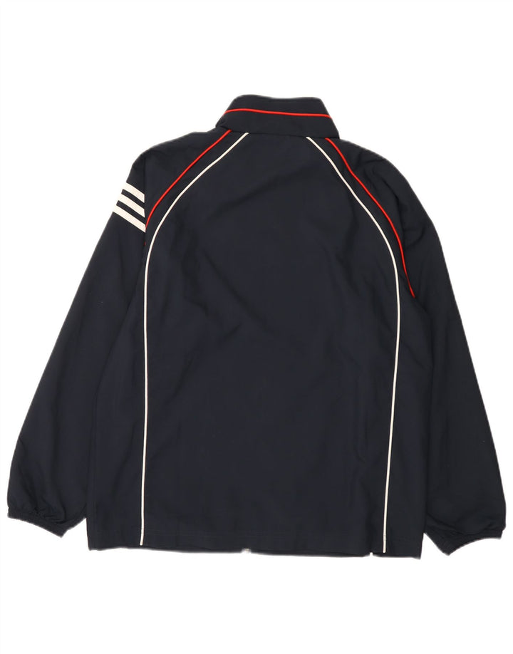 Adidas Damen Clima Proof Regenjacke UK 12 Mittel Marineblau Farbblock