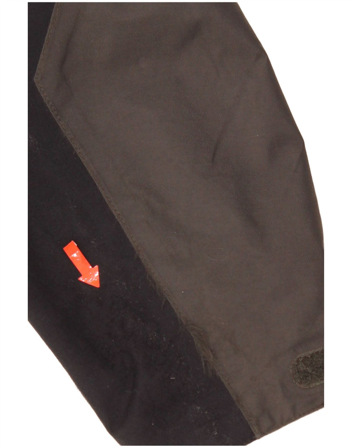 Jack Wolfskin Herren Regenjacke UK 36/38 Mittelgraues Colourblock-Polyamid