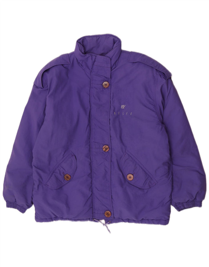 Belfe & Belfe Damen Militärische, übergroße, wattierte Jacke, UK 16, Größe L, Lila