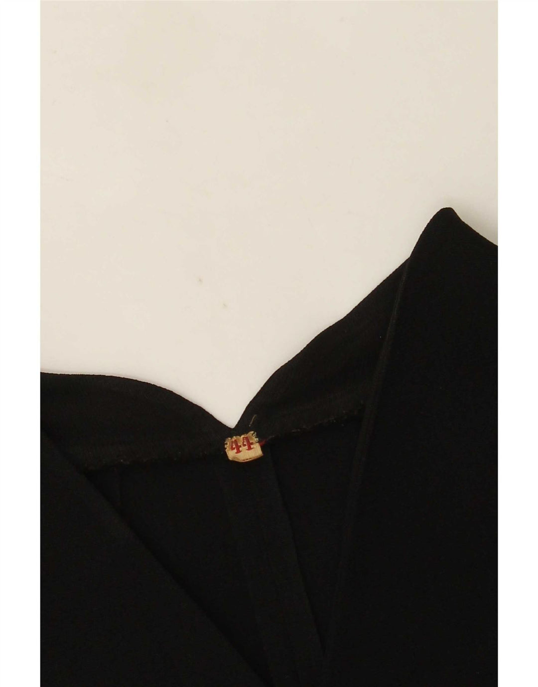 Vintage Damen 4 Knopf 3/4 Ärmel Blazer Jacke IT 44 Medium Schwarz