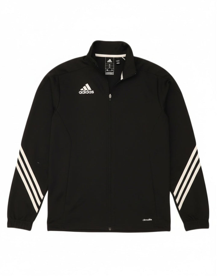Adidas Herren Climalite Trainingsanzug Top Jacke Small Schwarz Polyester