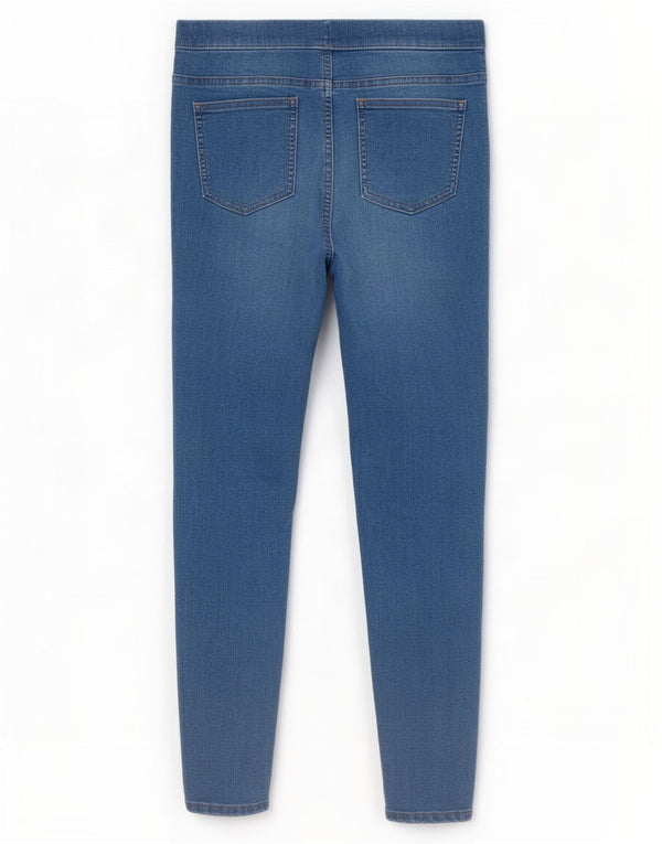 Marks & Spencer Damen Jegging-Jeans UK 14 Large W32 L28 Blaue Baumwolle