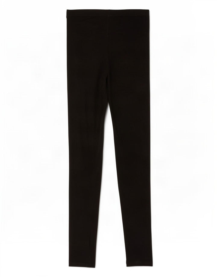 Topshop Damen Leggings UK 8 Small Schwarze Viskose
