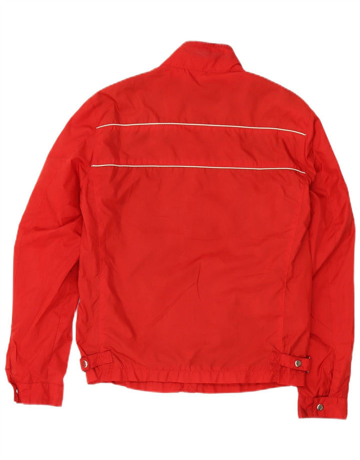 Zara Herren-Trainingsanzug-Oberteil, Jacke, klein, rot, Polyester