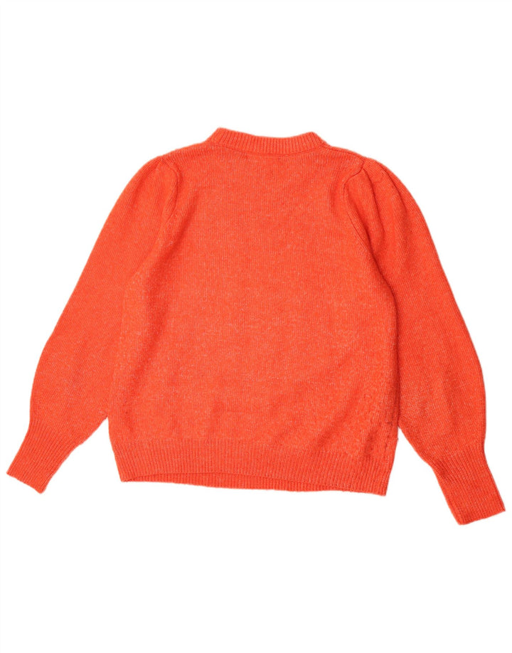 Marks & Spencer Damen-Pullover mit Rundhalsausschnitt, Gr. 16, Orange