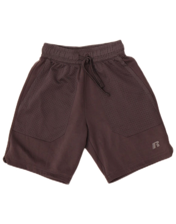 Russell Athletic Sportshorts für Jungen, 7–8 Jahre, mittelgraues Polyester