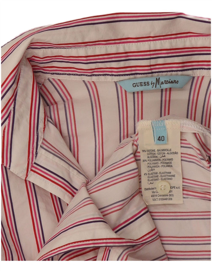 Guess By Marciano Damen-Hemd, EU 40, mittelrosa, gestreift, Baumwolle