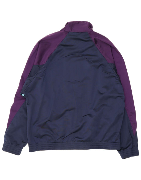 Lotto Herren-Trainingsanzug-Oberteil, Jacke, groß, marineblau, Farbblock-Polyester