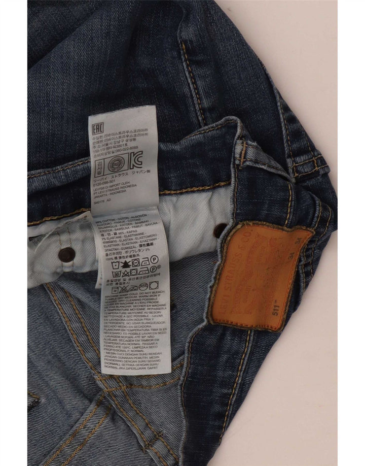 Levi's Herren 511 Slim Jeans W34 L34 Blaue Baumwolle