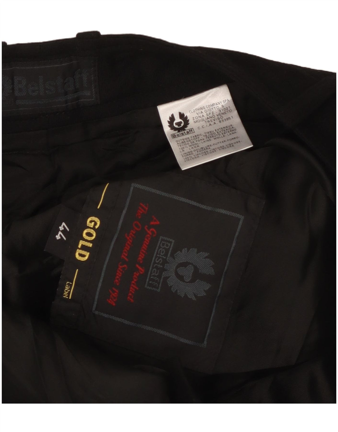 Belstaff Damen Grafik-Bleistiftrock IT 44 Medium W30 Schwarze Wolle