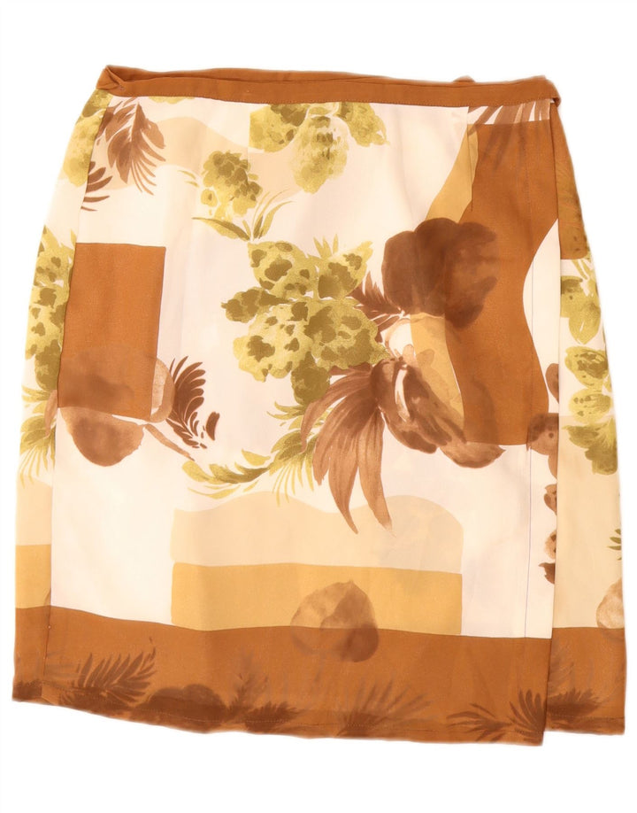 DE PIETRI Damen Wickelrock W26 Kleines mehrfarbiges Blumenmuster