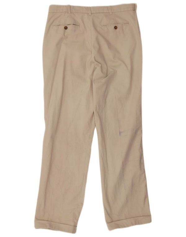 Marks & Spencer Herren-Anzughose mit Pegged-Anzug, W34, L31, beige Baumwolle