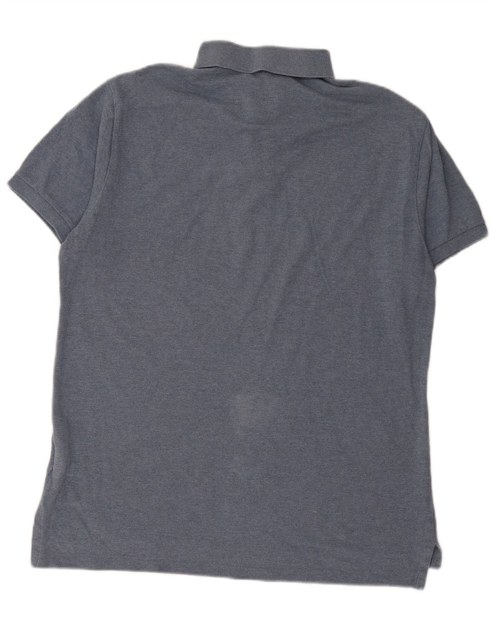 POLO RALPH LAUREN Herren-Poloshirt mit schmaler Passform, große blaue Baumwolle