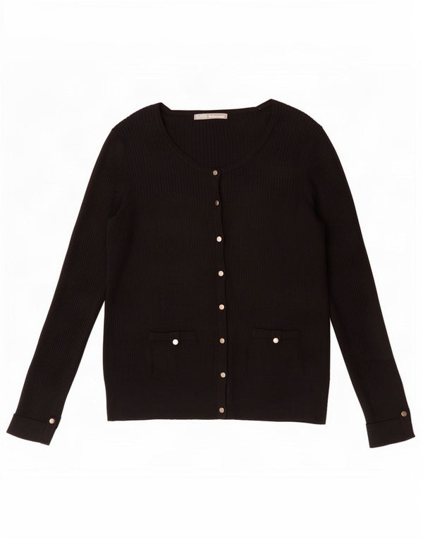 Marks & Spencer Damen-Cardigan-Pullover UK 14 Medium Schwarz