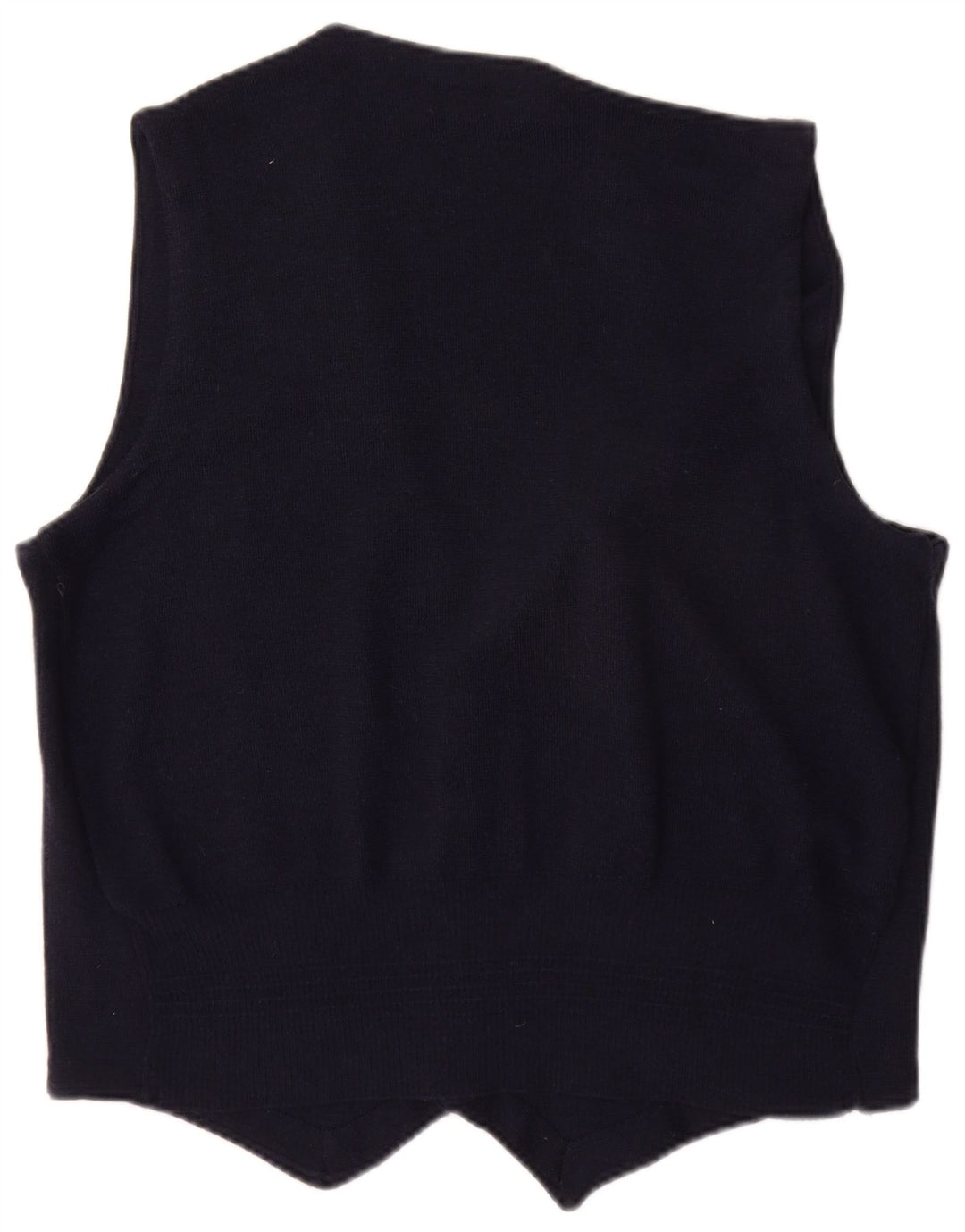 DAVID SADDLER Herrenweste Mittelblaue Merinowolle