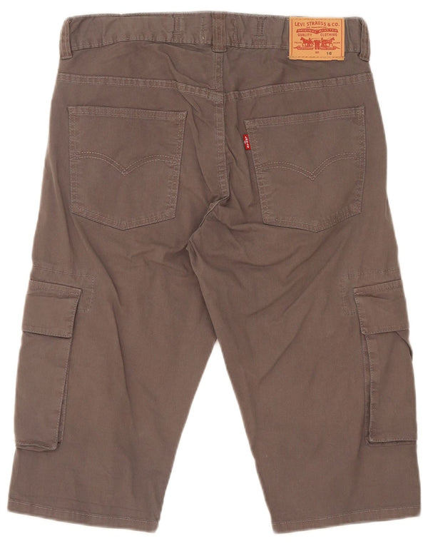 Levi's Cargo-Bermudashorts für Jungen, 15–16 Jahre, W28, graue Baumwolle