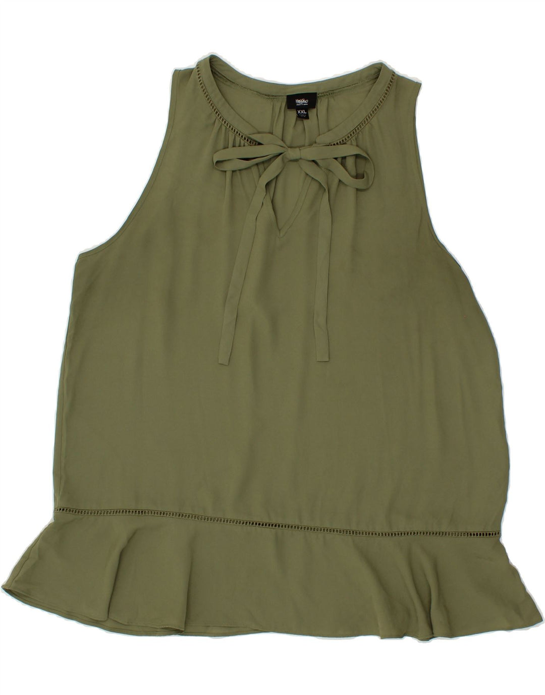 MOSSIMO Womens Sleeveless Blouse Top UK 20 2XL Green Polyester Vintage Mossimo and Second-Hand Mossimo from Messina Hembry 