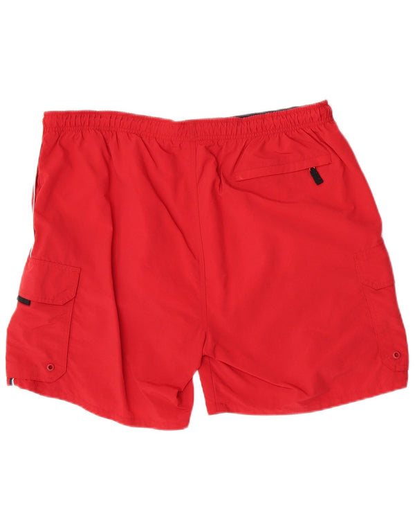 Nautica Herren-Badeshorts, groß, aus rotem Nylon