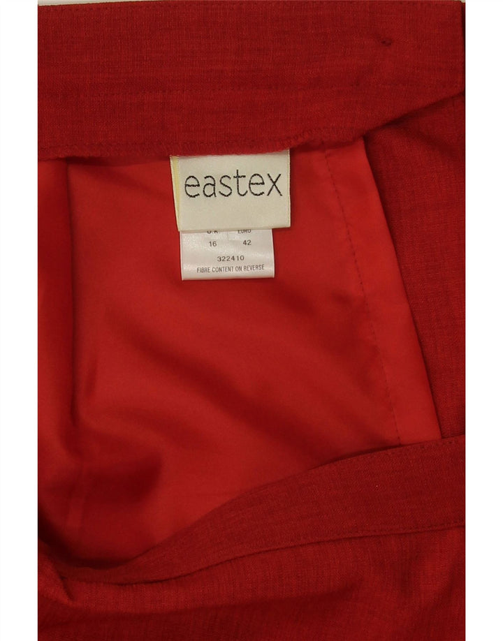 Eastex Damen Bleistiftrock UK 16 Large W30 Rot Polyester